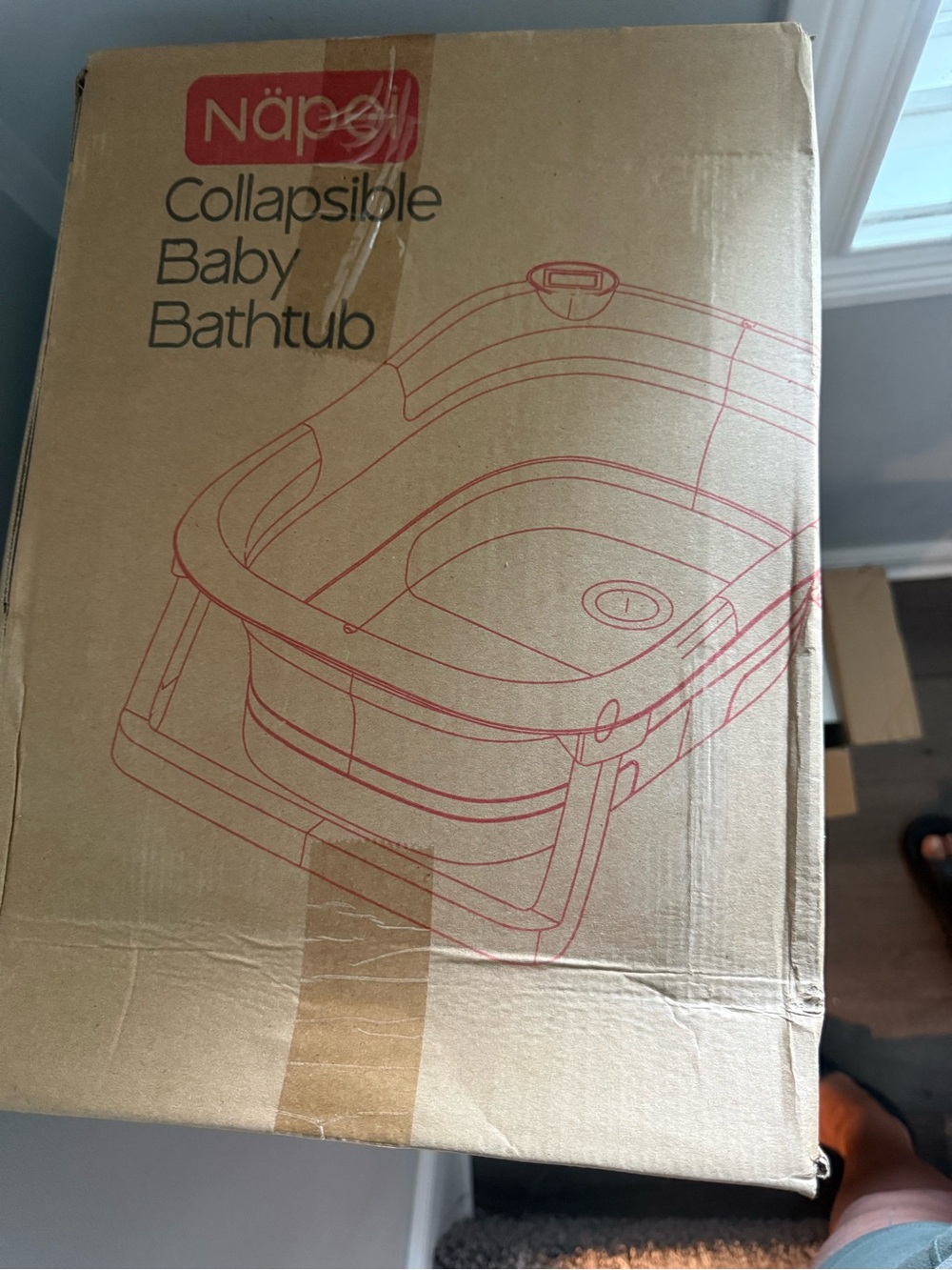 Collapsible Baby Bathtub – white